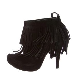 PEDRO GARCIA BLACK SUEDE SHOE BOOTIES!